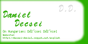 daniel decsei business card